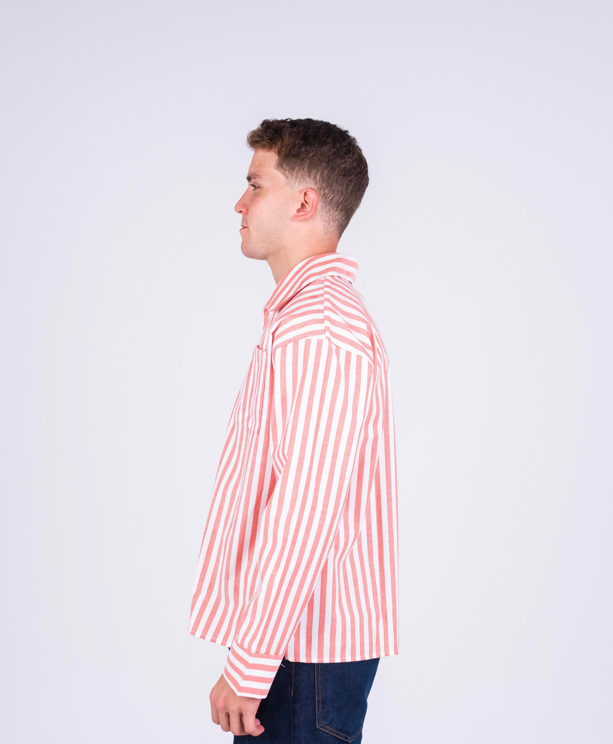 RESORT STRIPE SHIRT IN ORANGE
